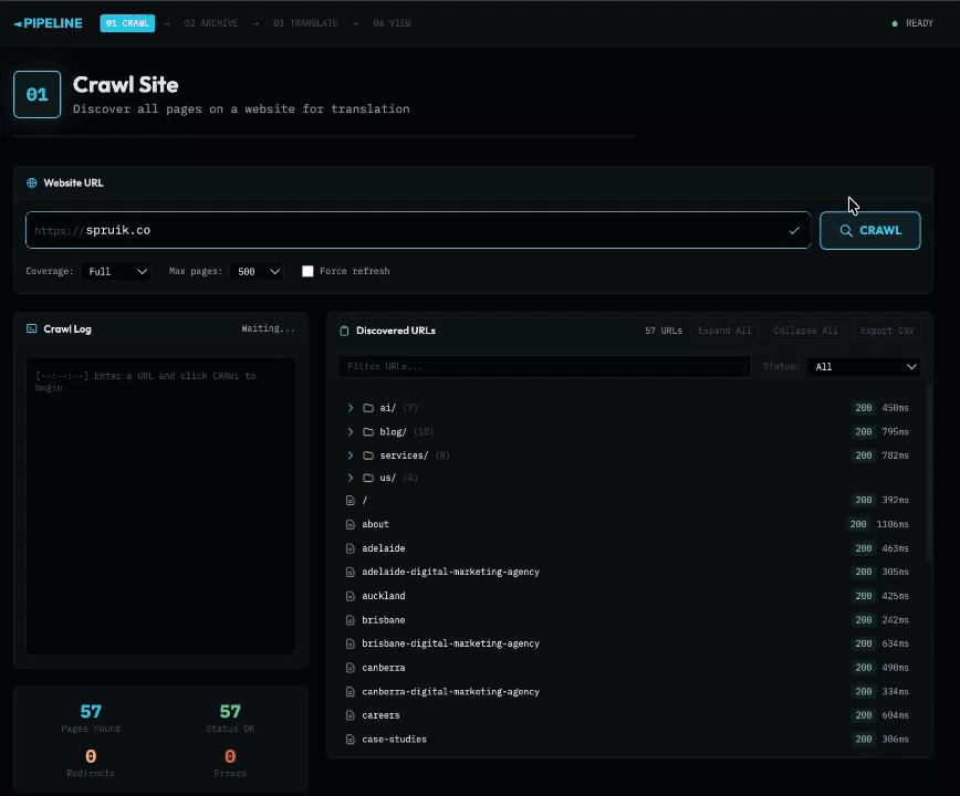 Multilingual Conversion demo
